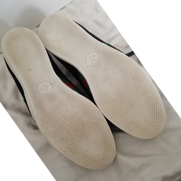 GUCCI Bambi Web Metallic Sneakers Size 10 US - Picture 8 of 8